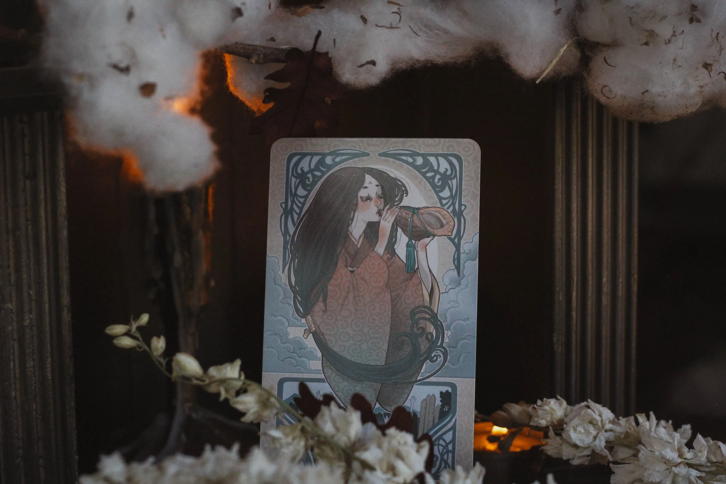 Japanese Art Nouveau Tarot Review — Spirit Element